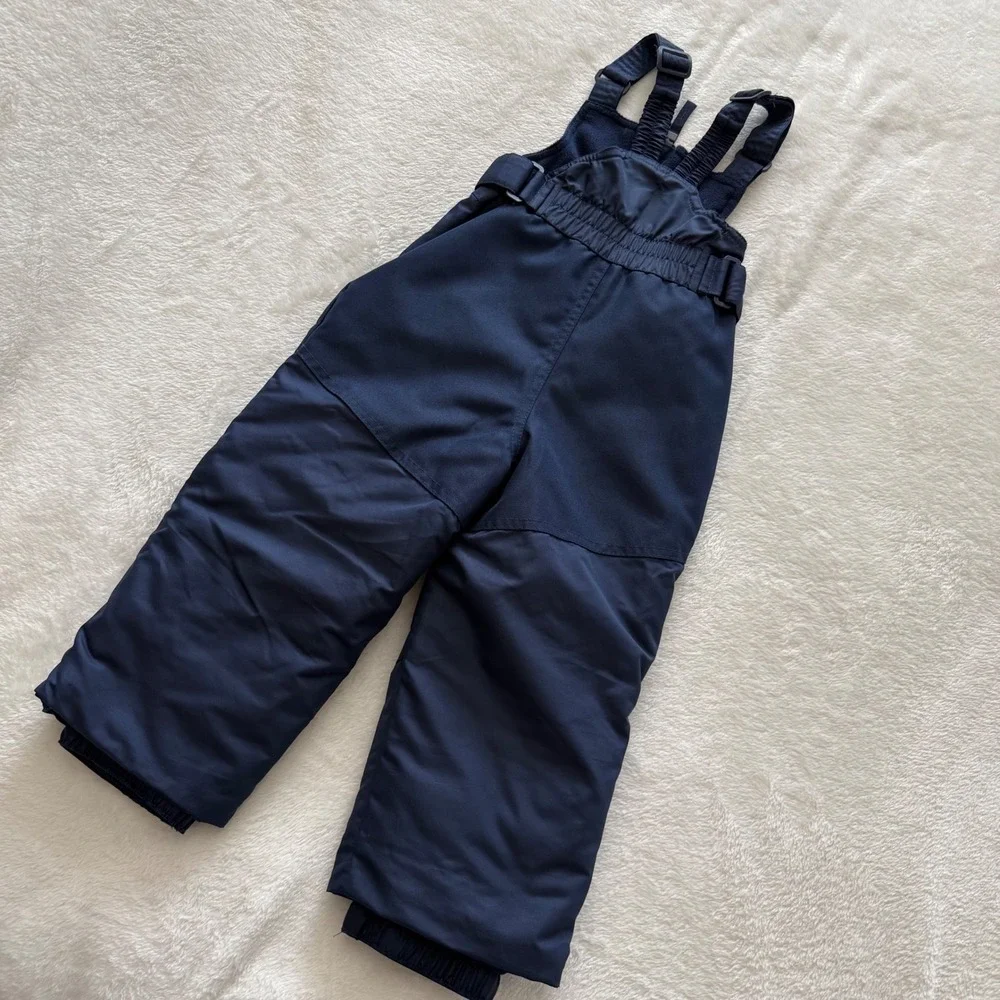 Cat & Jack Toddler Snow Bib Pants Size 2T Navy Insulated Winter‎ Ski Overalls